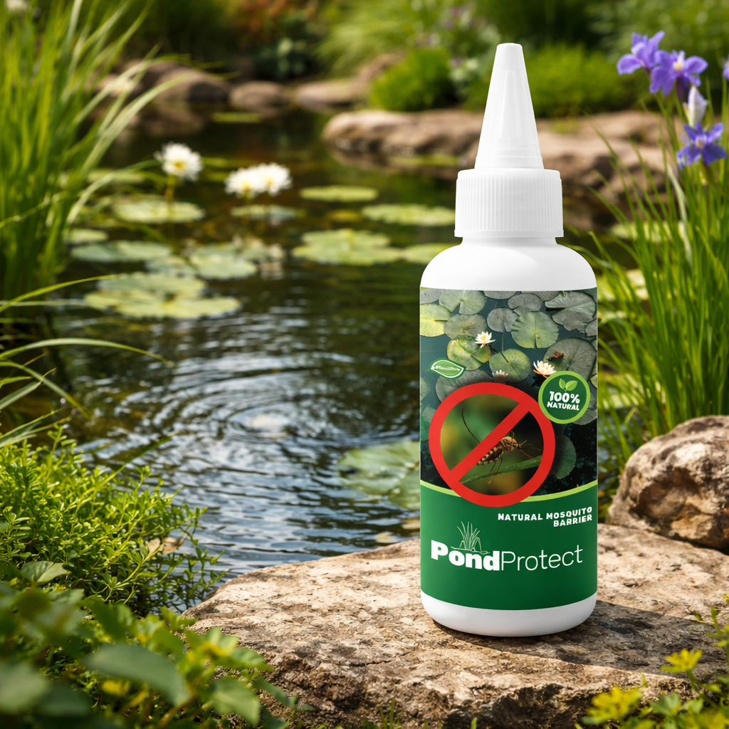 PlantPro PondProtect Natural Mosquito Barrier - Non-Toxic Pond Treatment