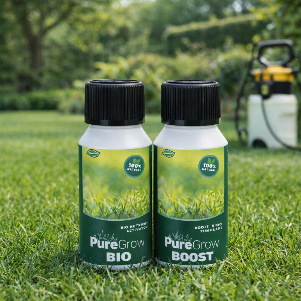 PureGrow Lawn Care System - Natural 2-Part Bio Lawn Treatment